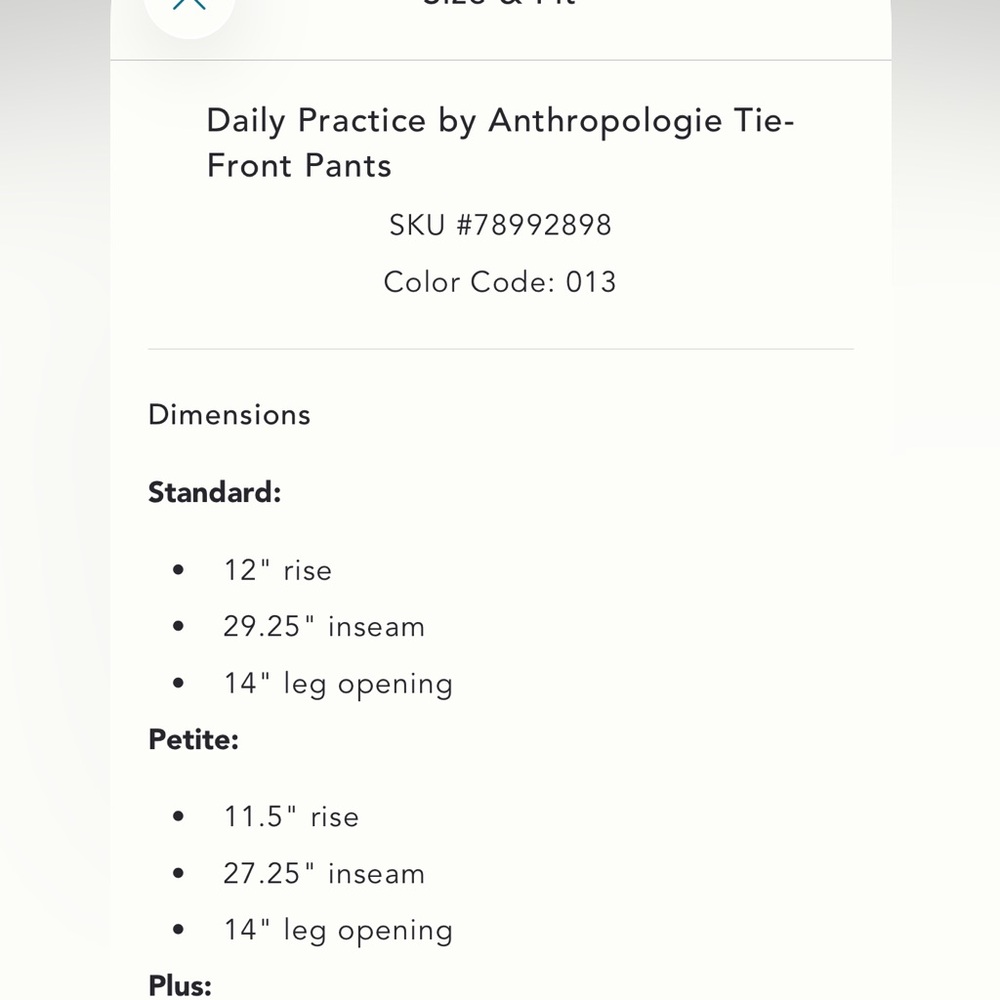 Anthropologie Daily Practice Tie Front Pant - Picture 10 of 10